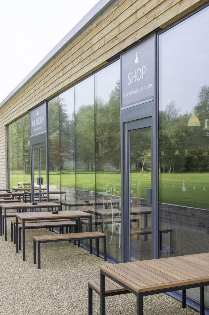 exterior curtain walling design commercial building Wales