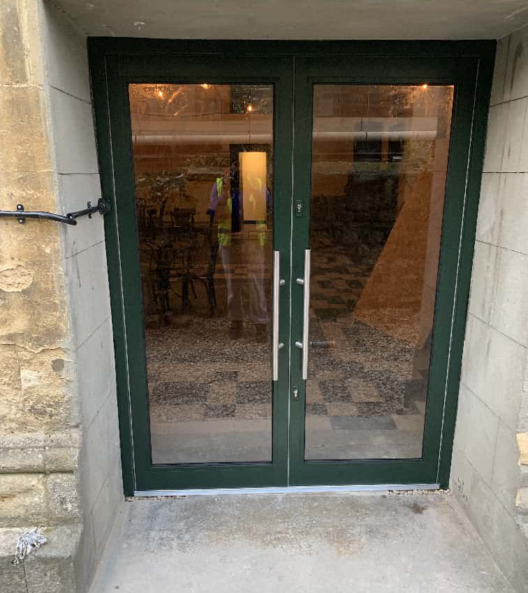 aluminium shopfront company Wales entrance doors