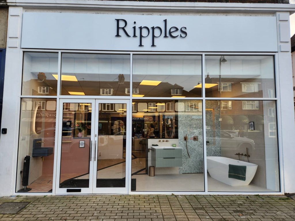 aluminium shopfront installers in Wales commercial glass shopfront